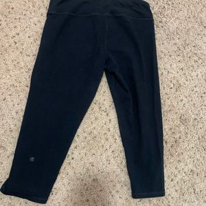Cropped leggings black large